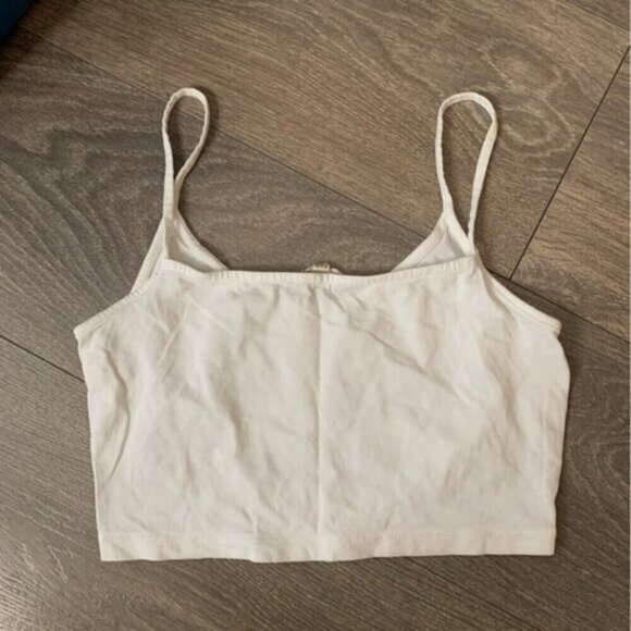 Wilfred Free Aritzia Women's Tank Top Cropped White Size XXS - Picture 9 of 14
